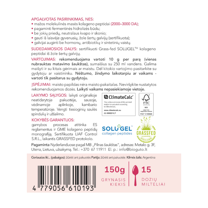 Bioguto Collagen Premium – 10,000 mg, 150 g