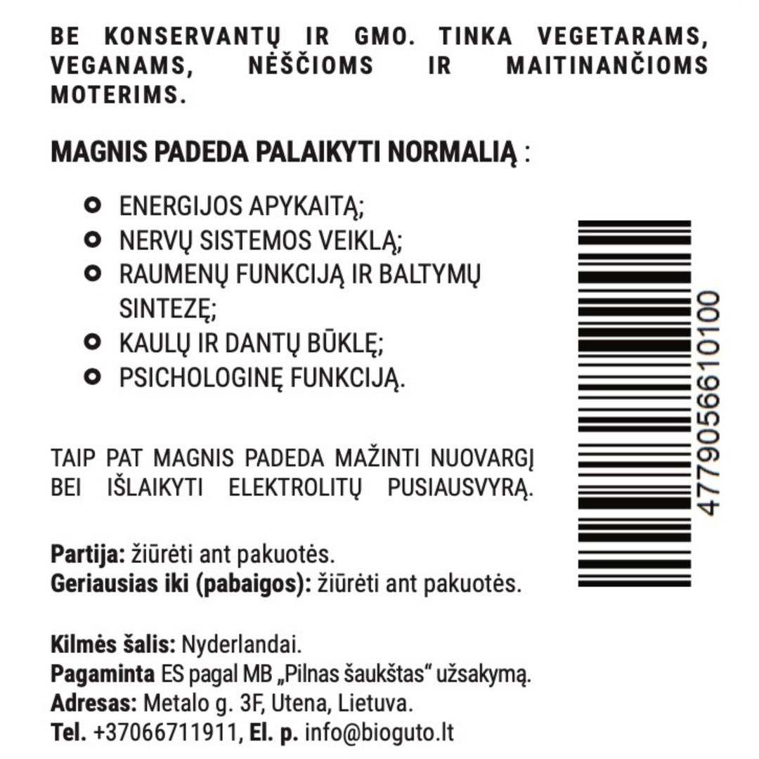 Bioguto Magnesium bisglycinate 60 capsules (set of 2 bottles) 