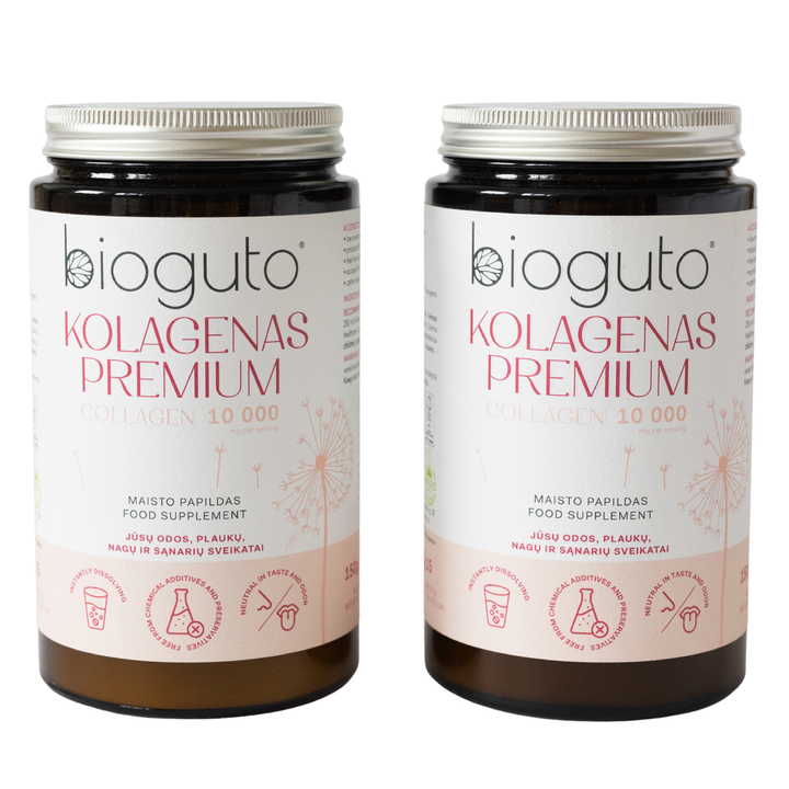 Bioguto Kolagenas Premium 150g (2-jų buteliukų rinkinys)