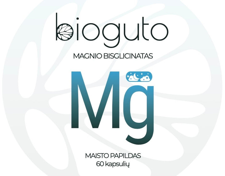 Bioguto Magnio bisglicinatas 60 kapsulių