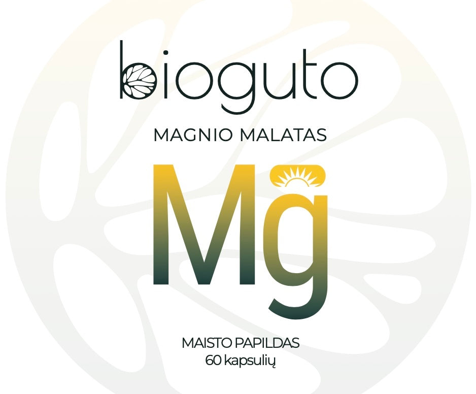Bioguto Magnio malatas 60 kapsulių