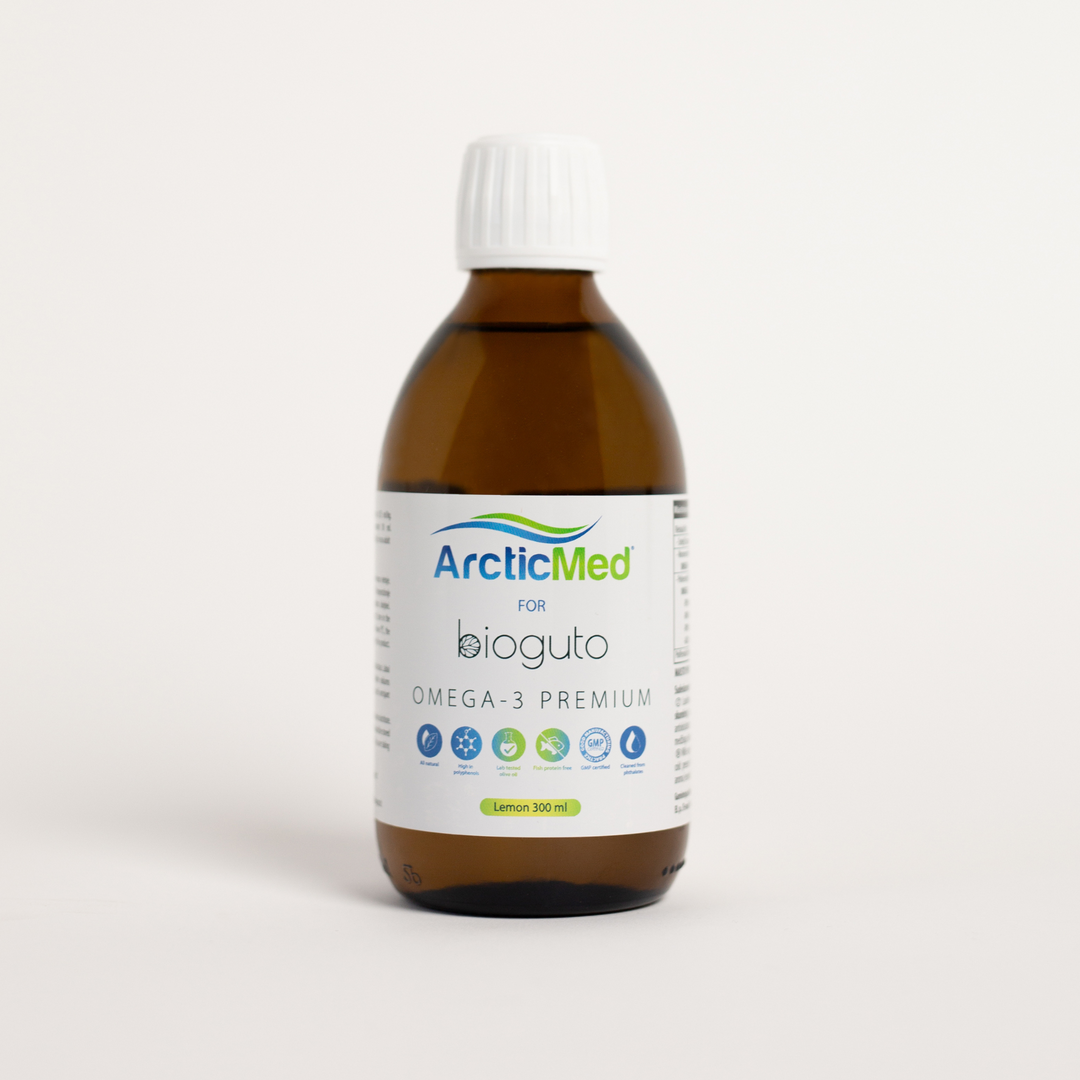 Bioguto Omega-3 Premium (ArcticMed) fish oil LEMON 300ml 