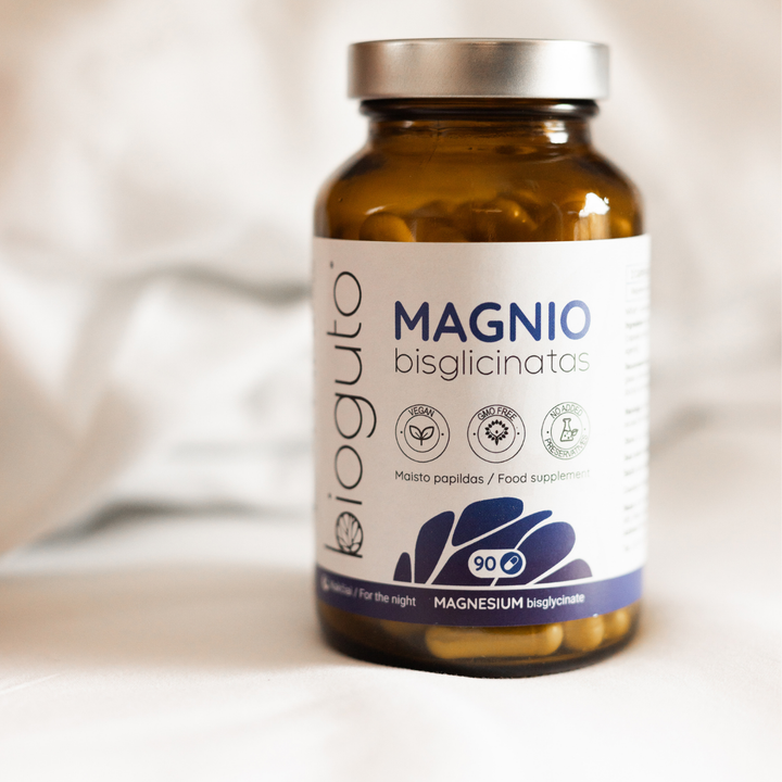 Bioguto Magnio bisglicinatas  – 100 mg magnio, 90 kapsulių