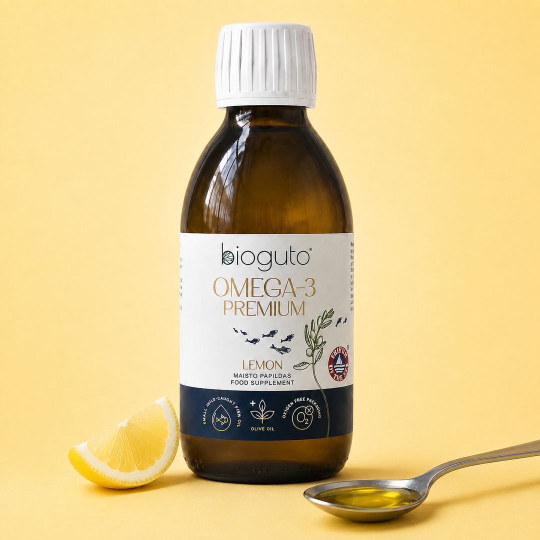 Bioguto Omega-3 Premium LEMON – 2900 mg/10 ml, 300 ml
