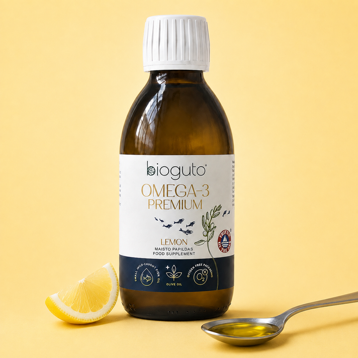 Bioguto Omega-3 Premium LEMON – 2900 mg/10 ml, 300 ml