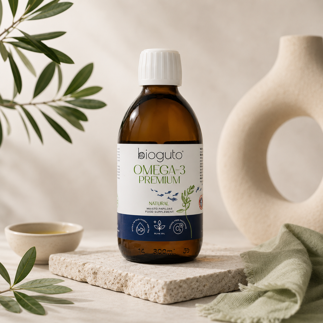 Bioguto Omega-3 Premium NATURAL – 2900 mg/10 ml, 300 ml